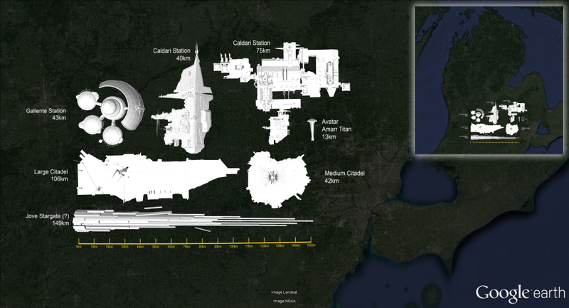 Illustration for article titled Eve Online Ships, Compared To The Real World